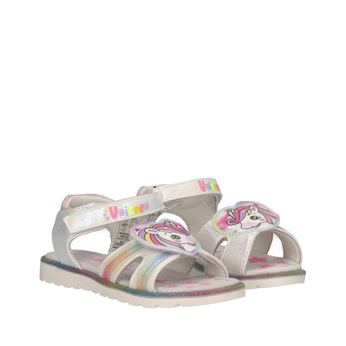 Sandali Bambina Bianchi Unicorni