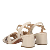 Sandali con tacco Donna Crema