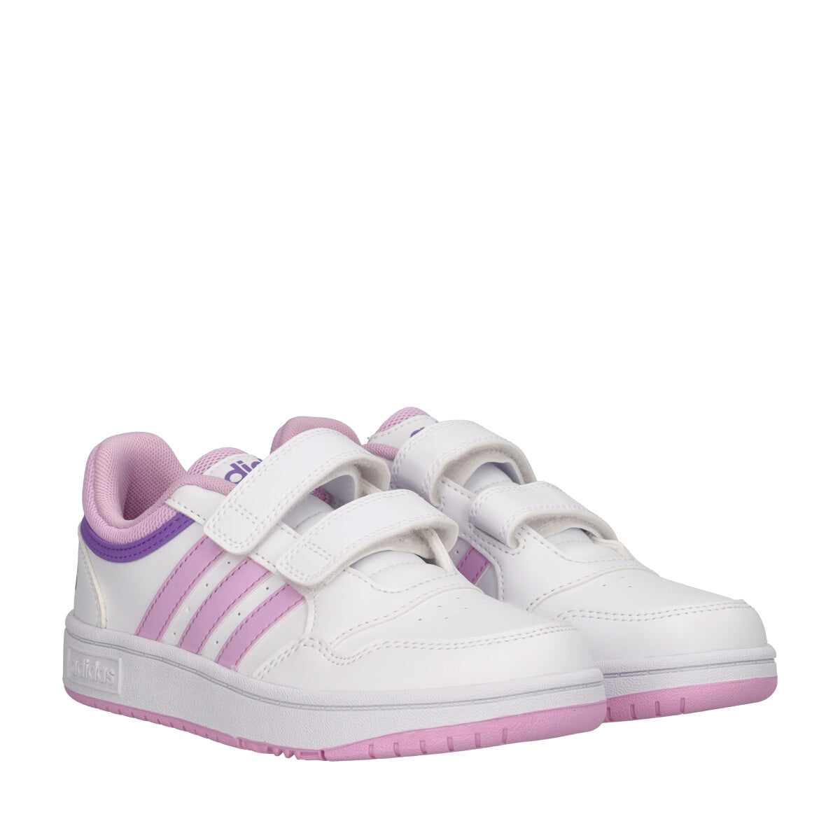 HOOPS 3.0 CF Sneakers Bambina Bianche e Rosa