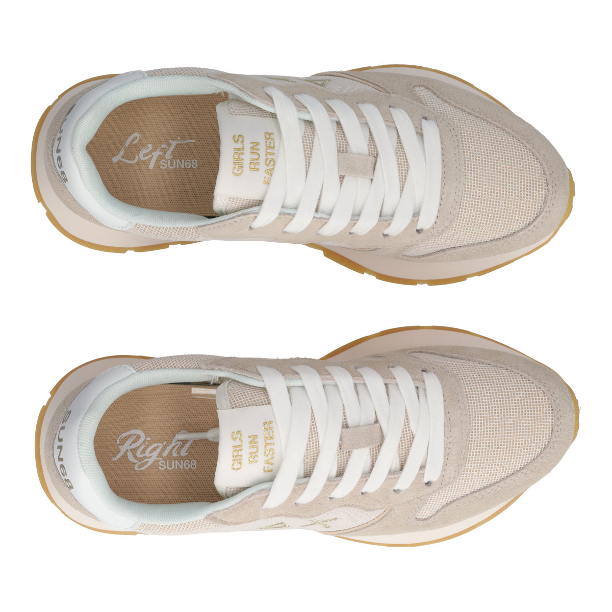 ALLY GLITTER TEXTILE Sneakers Donna Oro