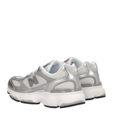 603 - Sneakers Donna Argento e Bianche