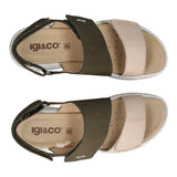 CAROLA Zeppa Donna Verde Militare e Nude