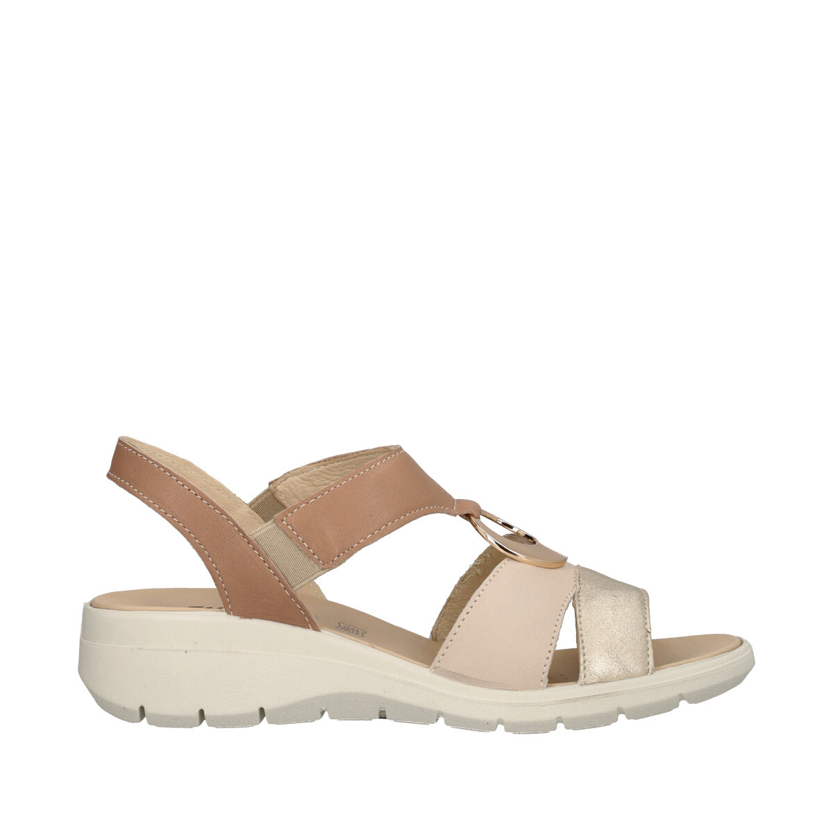 CHARLOTTE Sandali Donna Beige e Oro