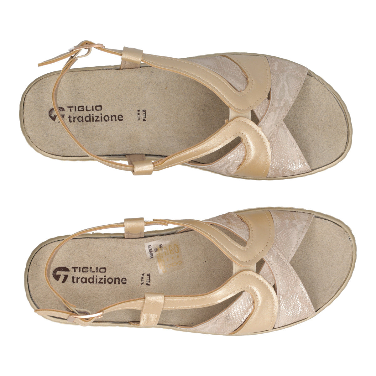 Sandali Comfort Donna Oro