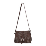 Borsa Donna Marrone con Borchie