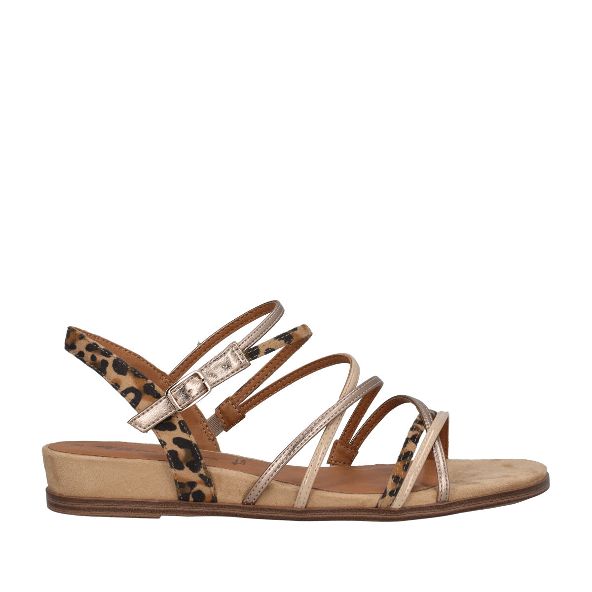 Sandali Donna Beige Animalier