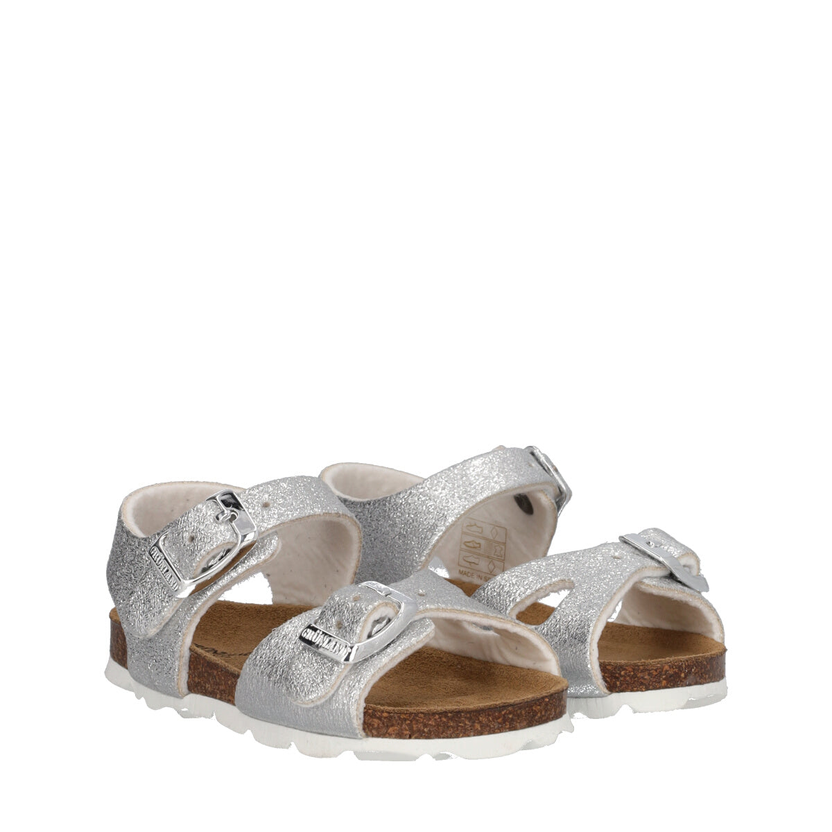 ARIA Sandali Bambina Argento Glitter