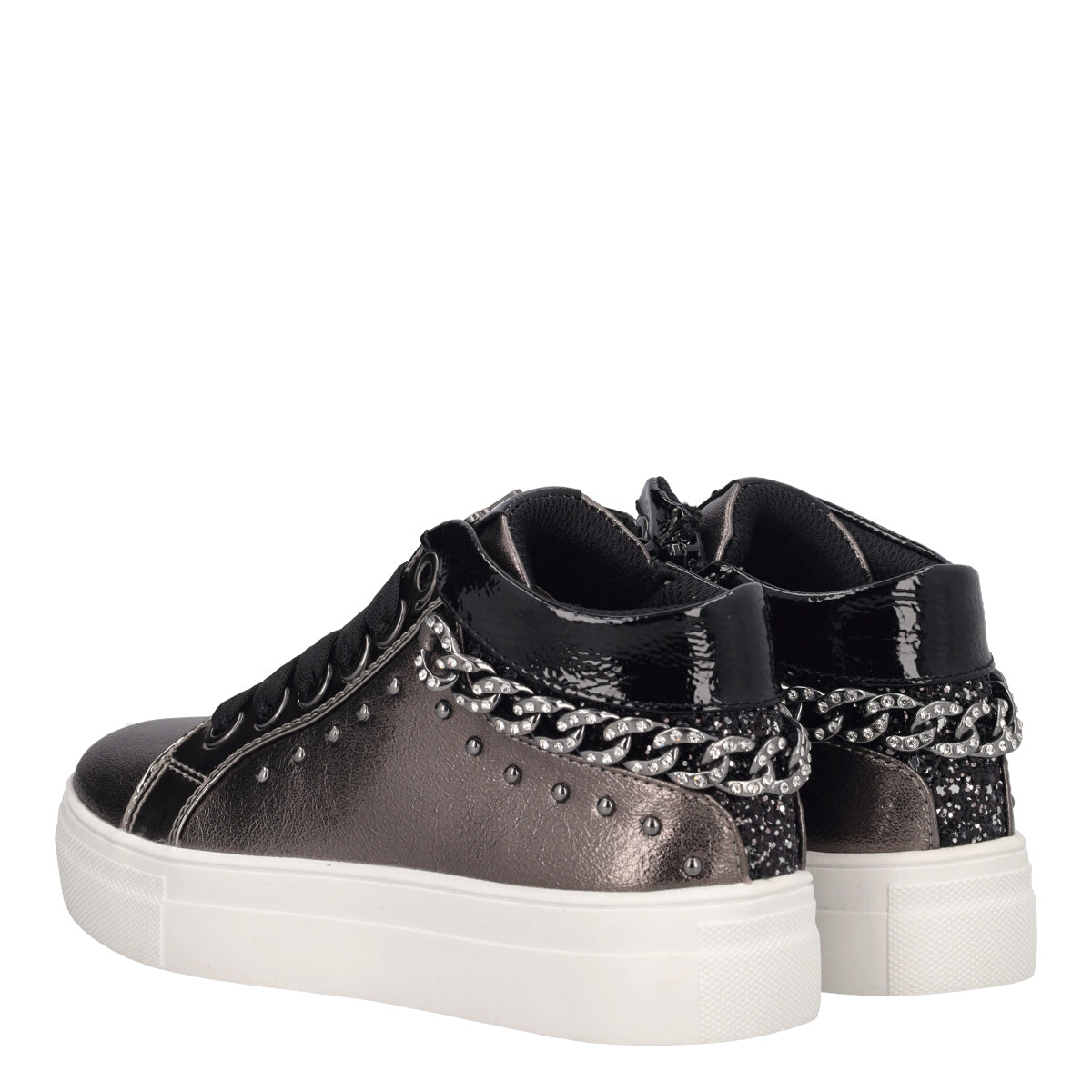 Sneakers Alte Bambina Grigio Fucile