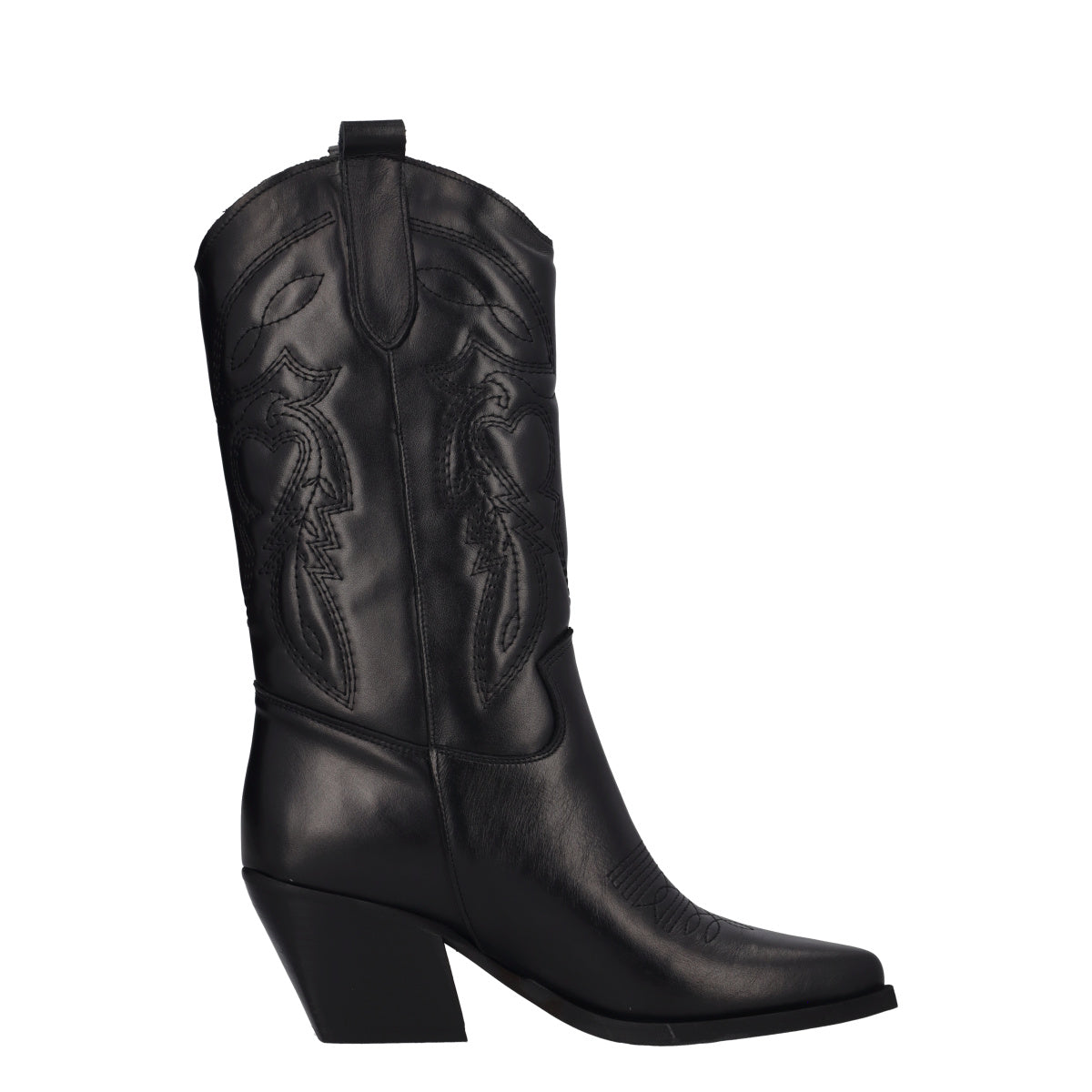 Stivali Texani Donna Neri in Pelle