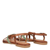 Sandali Infradito Donna Verde e Marrone