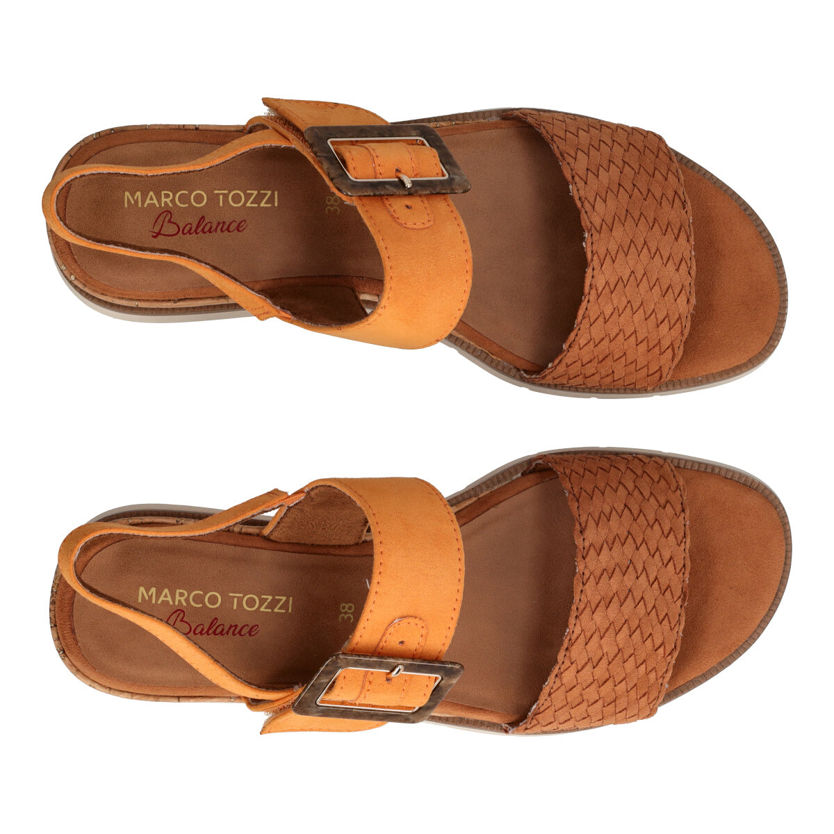 Sandali Donna Beige e Arancione