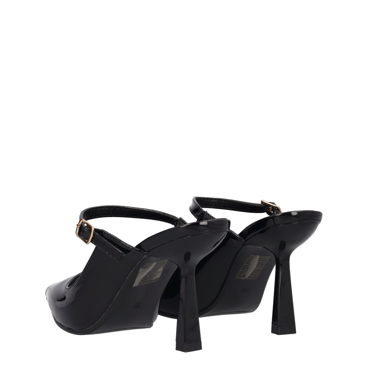 Sabot con tacco Donna Nero