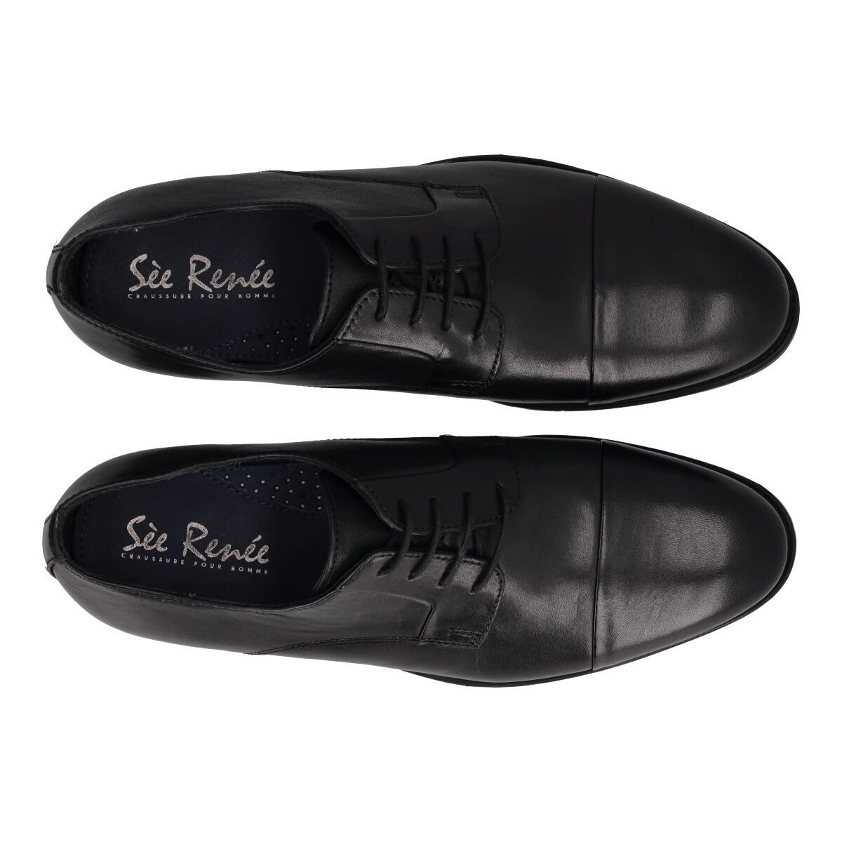 ROLLER Scarpe Eleganti Uomo Nere in Pelle