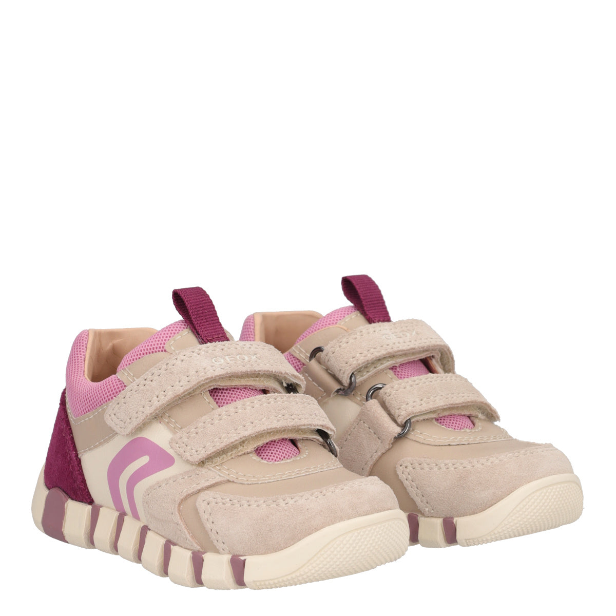 IUPIDOO Sneakers Bambina Beige e Rosa