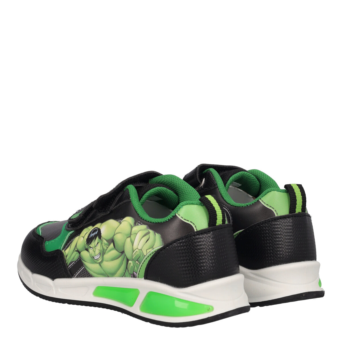 Sneakers Bambino Verdi Hulk con Luci