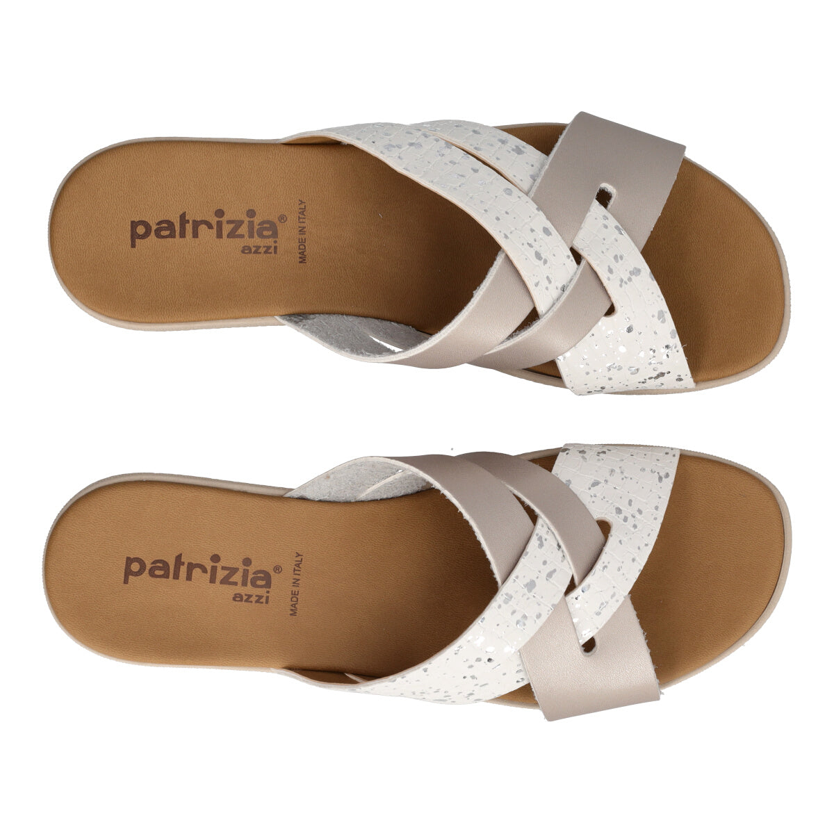 Ciabatte Donna Bianche e Argento