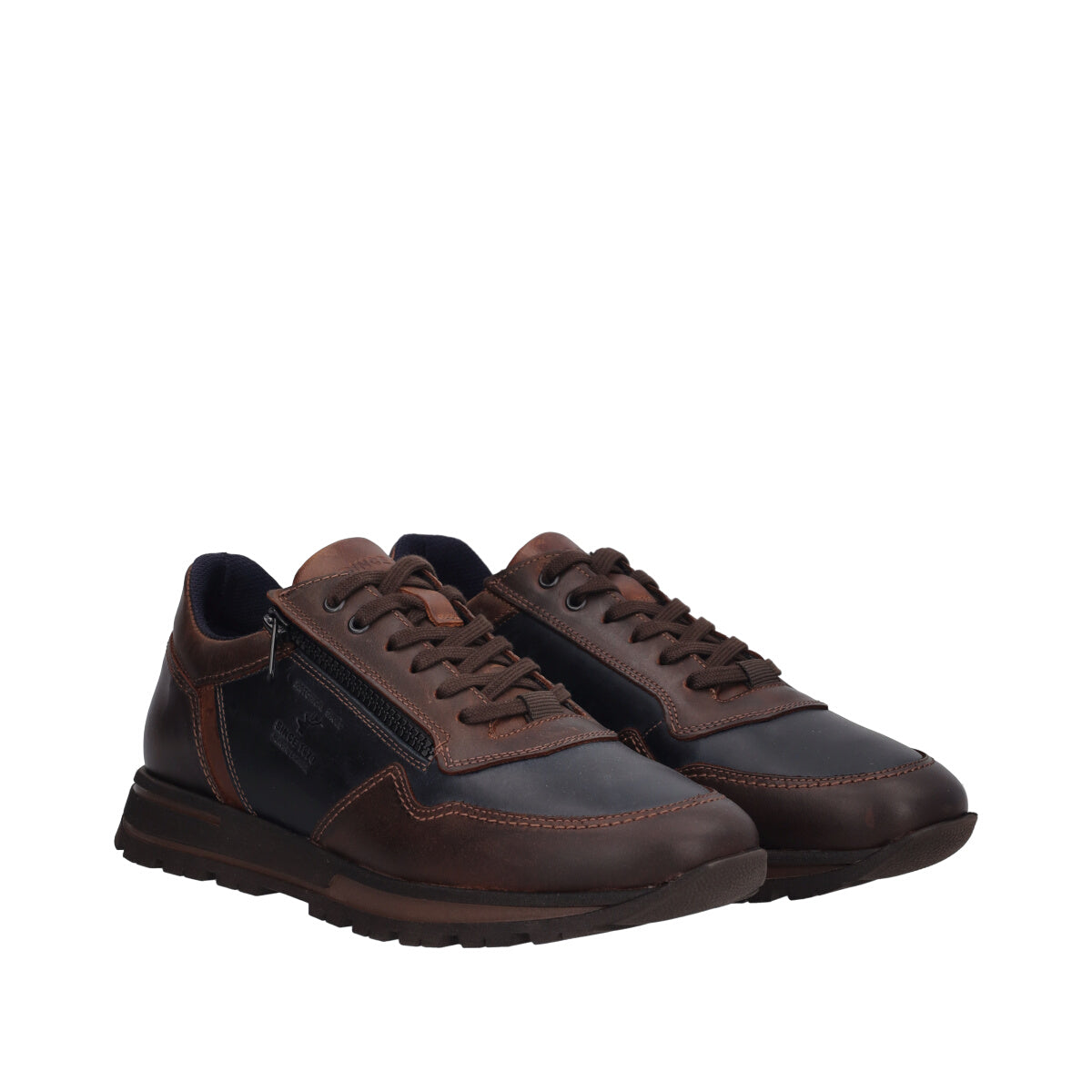 Stringate Uomo Marroni e Blu