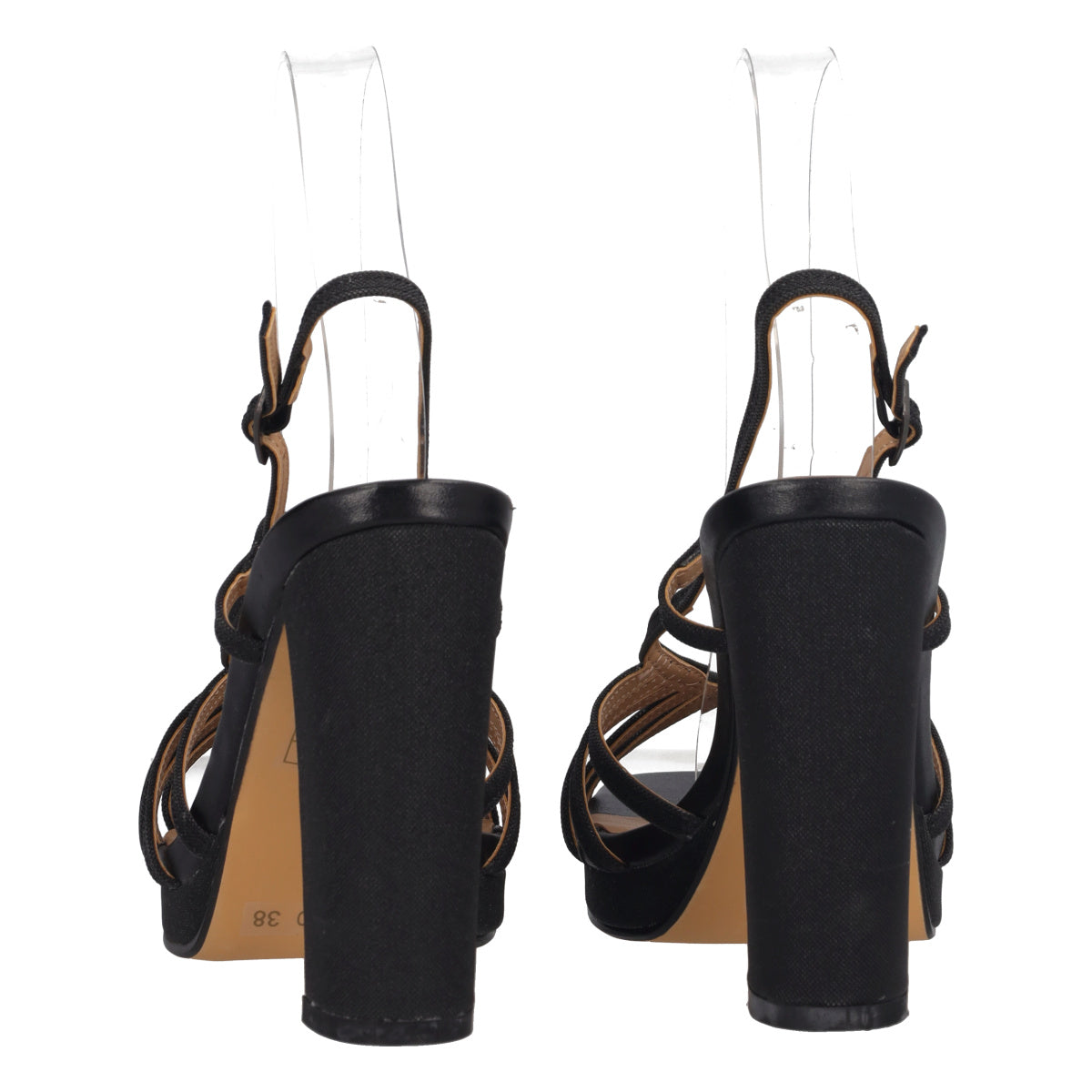 Sandalo con Tacco Donna Nero