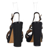 Sandalo con Tacco Donna Nero