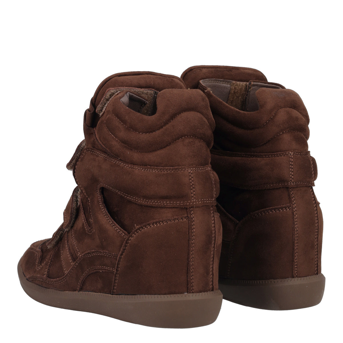 Sneakers Donna Marrone con Zeppa