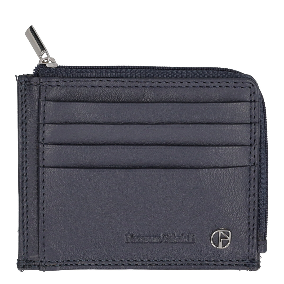 Porta carte Uomo Blu in Pelle