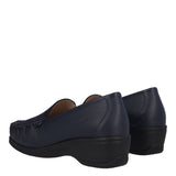 Mocassini Comfort Donna Blu in Pelle