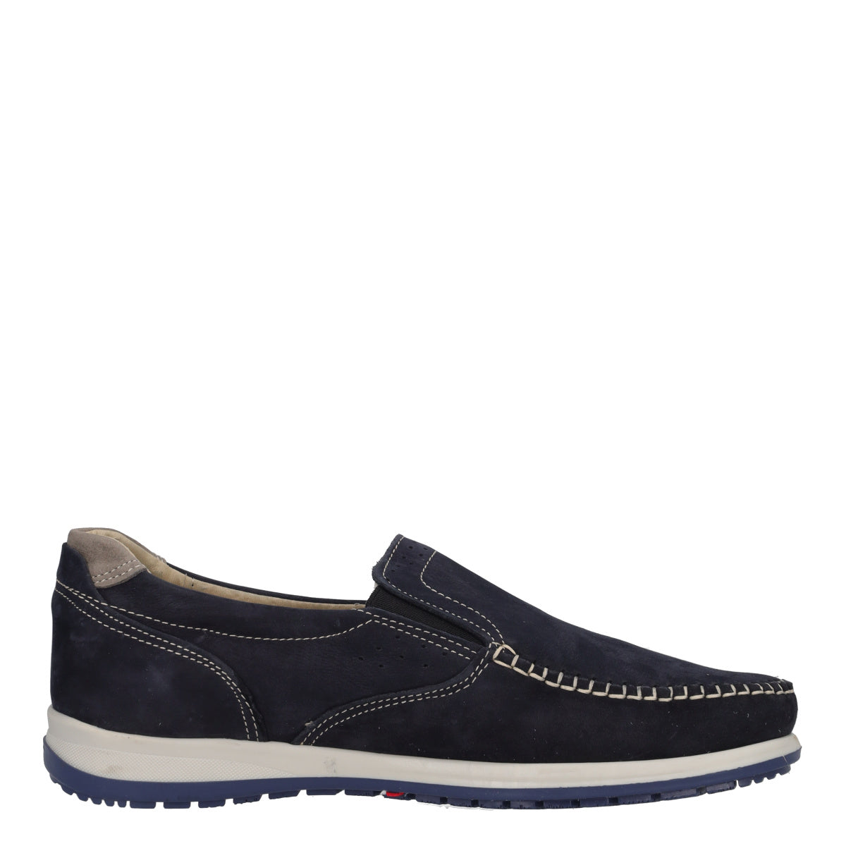 Mocassini Comfort Uomo Blu in Pelle