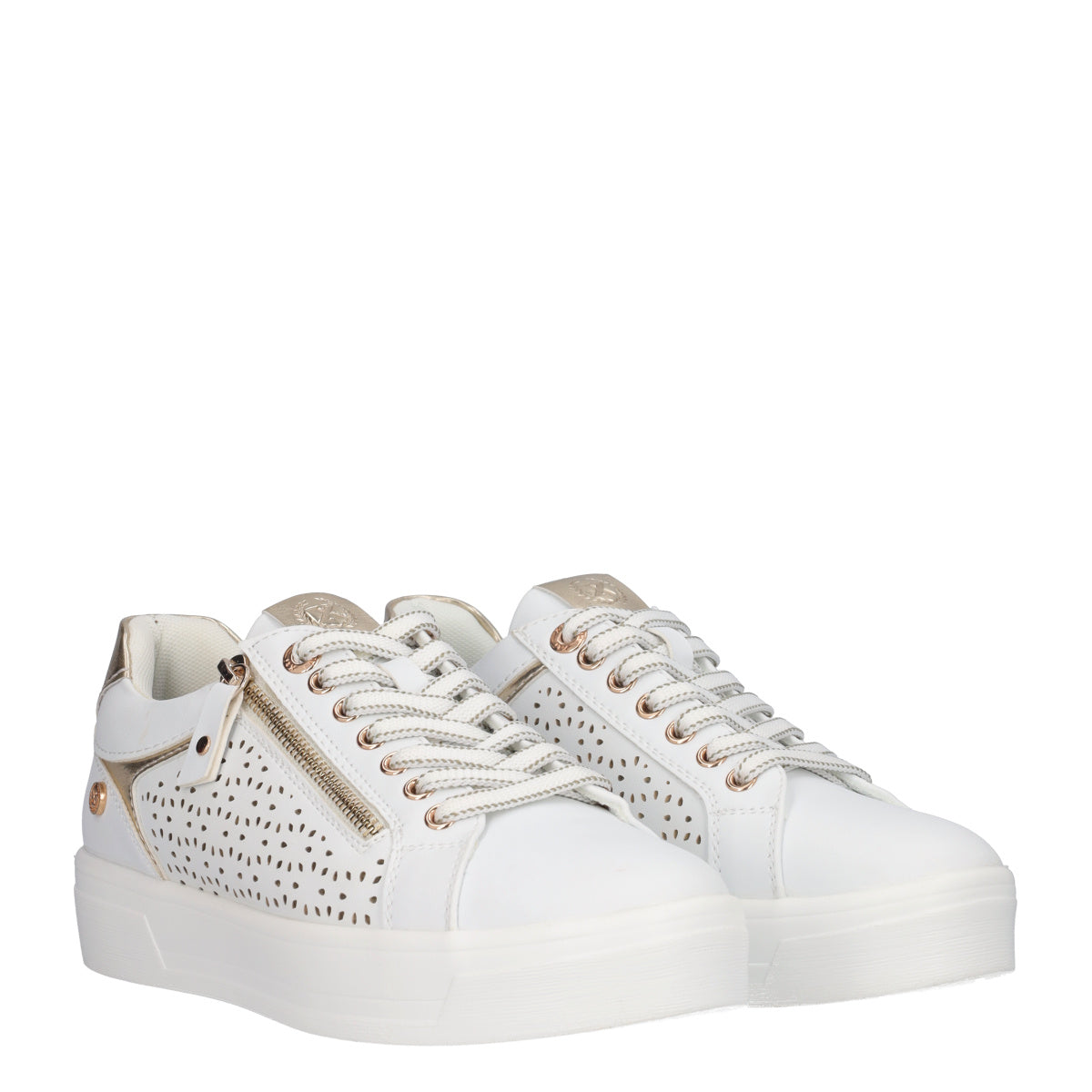 Sneakers Donna Bianche e Oro