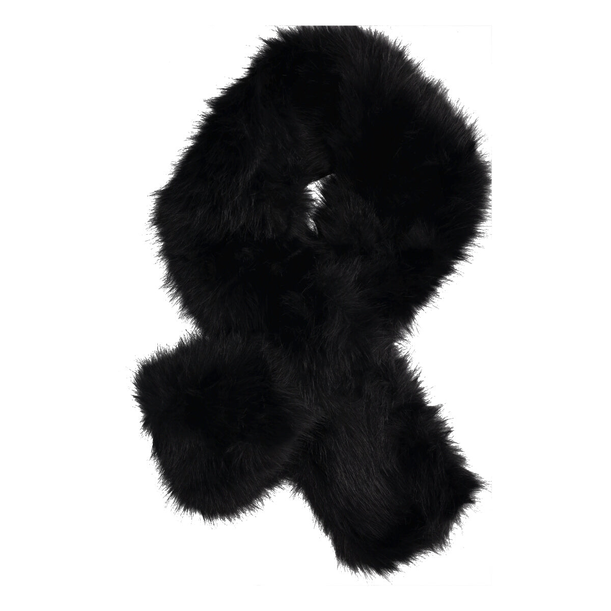 Collo pelliccia Donna Nero