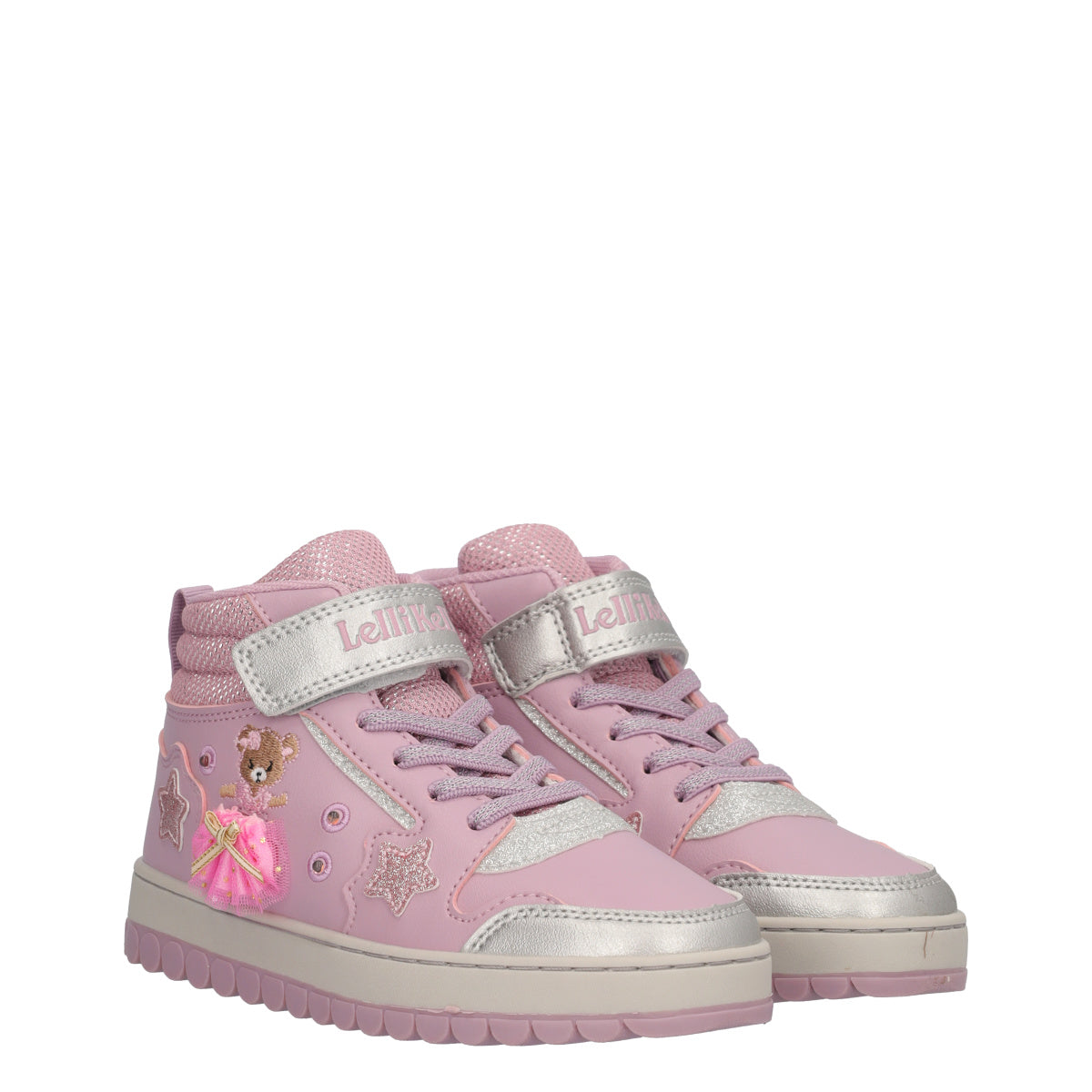 MILLE STELLE Sneakers Bambina Rosa con Luci