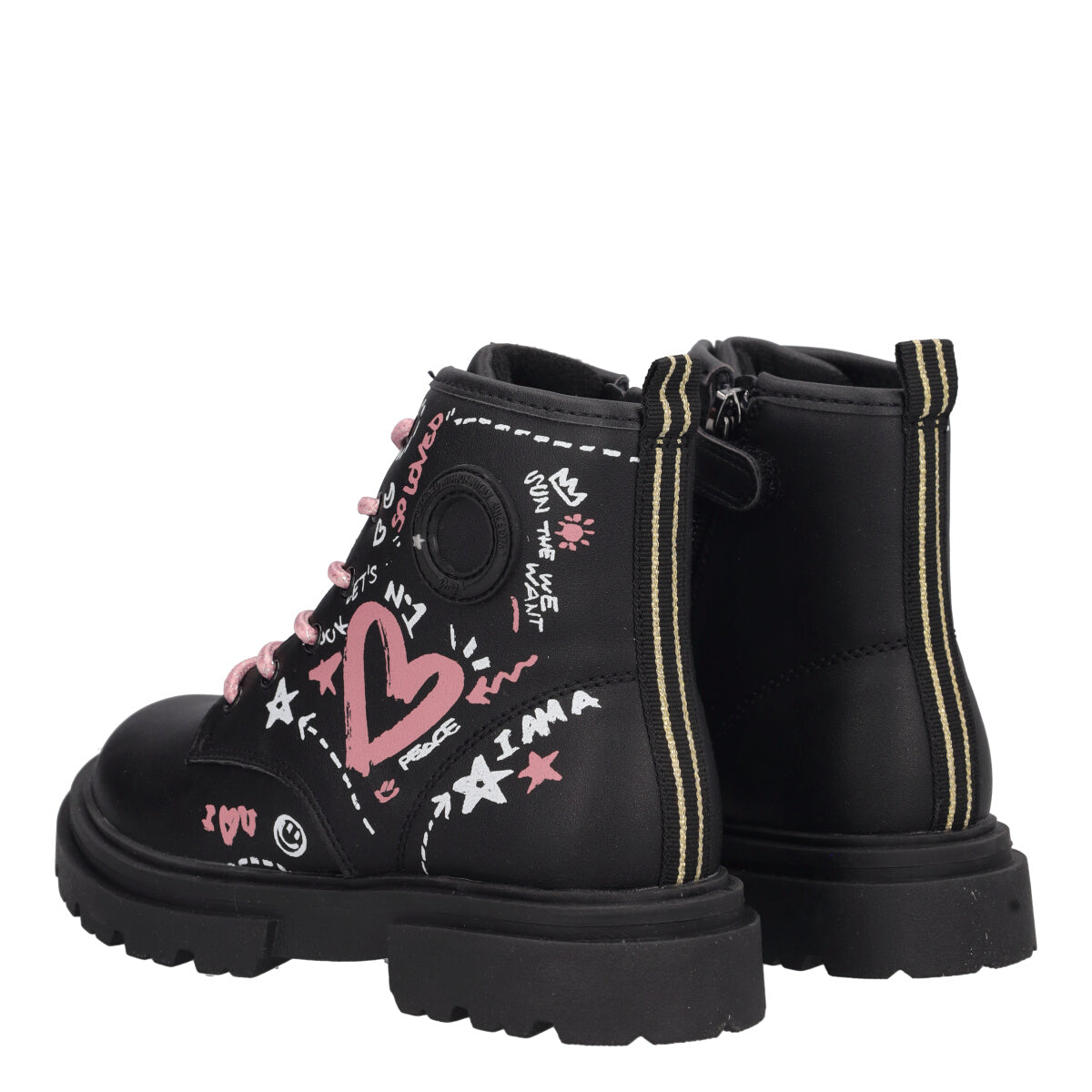 GIRL CAMDEN Anfibi Bambina Neri e Rosa