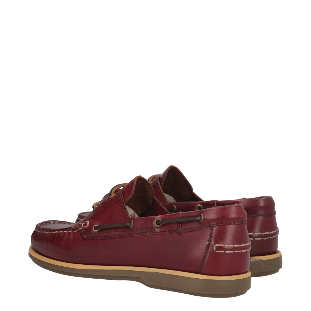 EMILIO Scarpe da Barca Uomo Bordeaux
