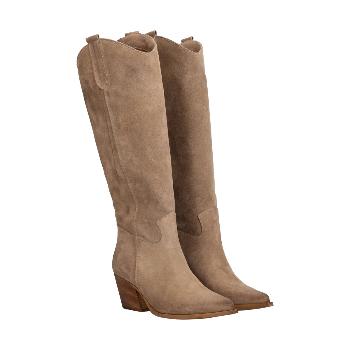 Stivale Taupe Texano in Pelle