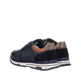 Stringate Uomo Blu in Pelle