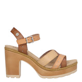 Sandali con Tacco Donna Beige