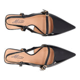Slingback Donna Nere in Vernice