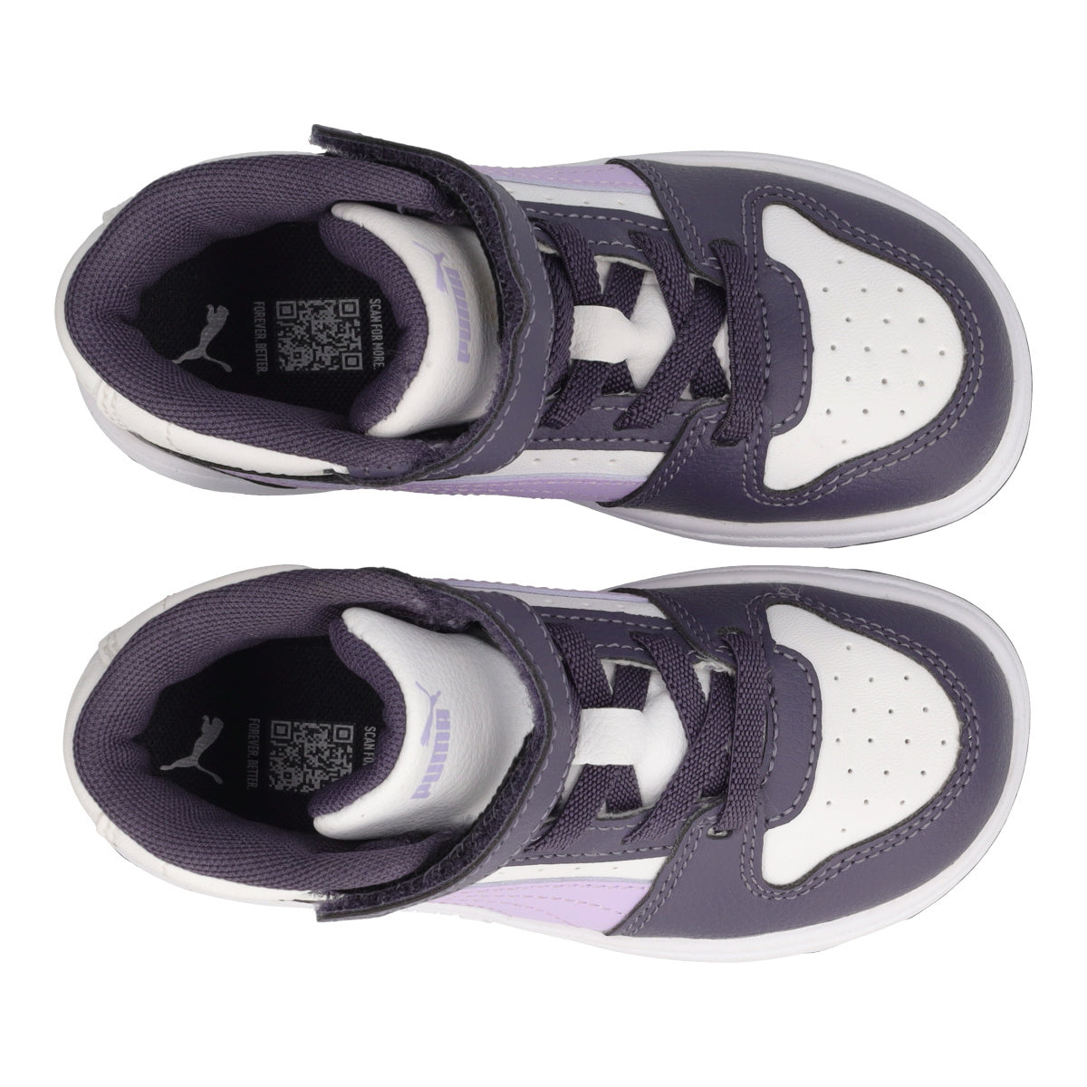REBOUND SLAM MID AC INF Sneakers Bambina Bianche e Viola
