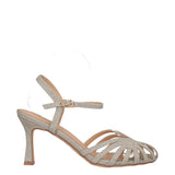 Sandali con Tacco Donna Champagne