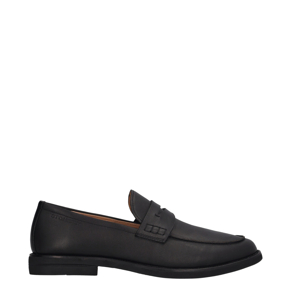 CALVIN 9 Mocassini Uomo Neri in Pelle