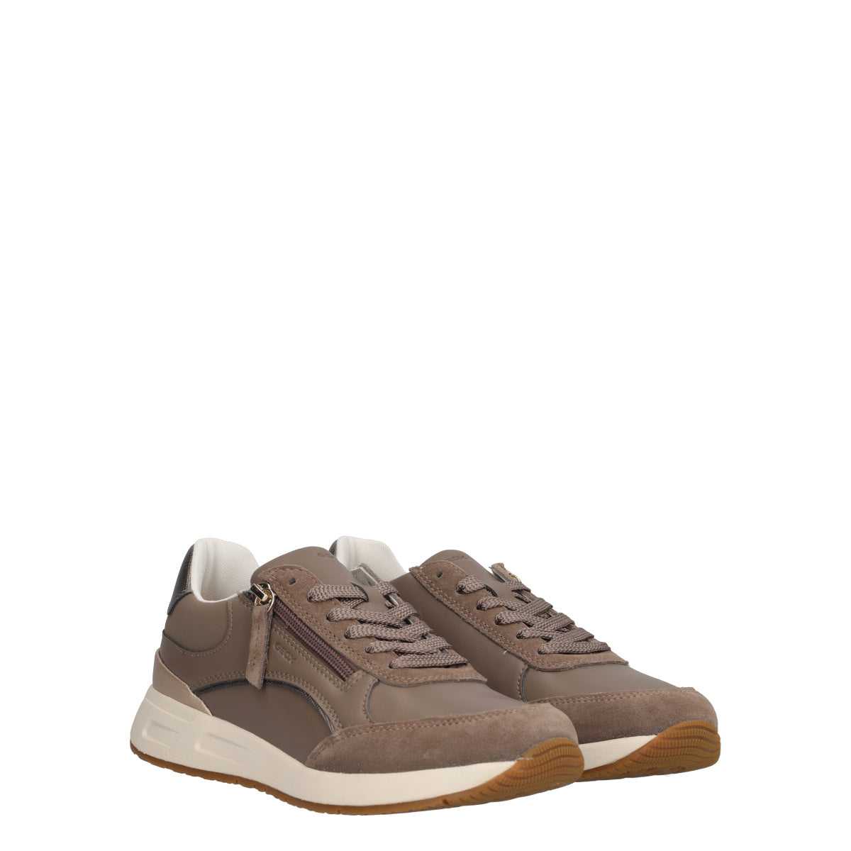 BULMYA Sneaker donna con zip e inserti scamosciati