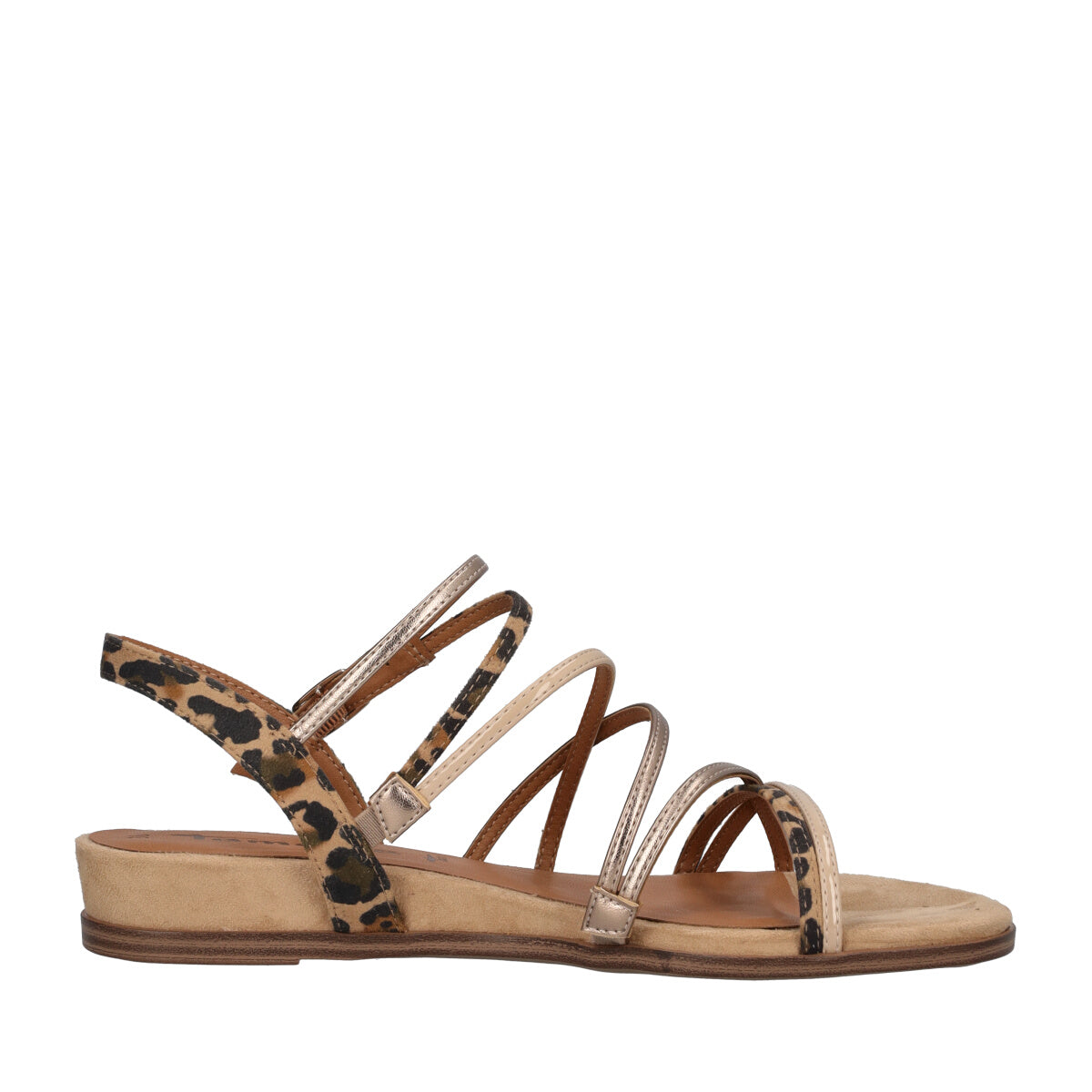 Sandali Donna Beige Animalier