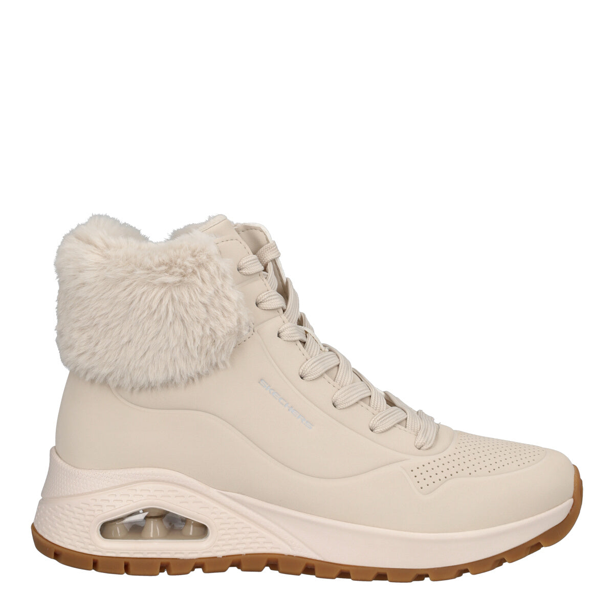 UNO RUGGED FALL AIR Polacchi Donna Off White