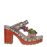 Ciabatte con Tacco Donna Grigie