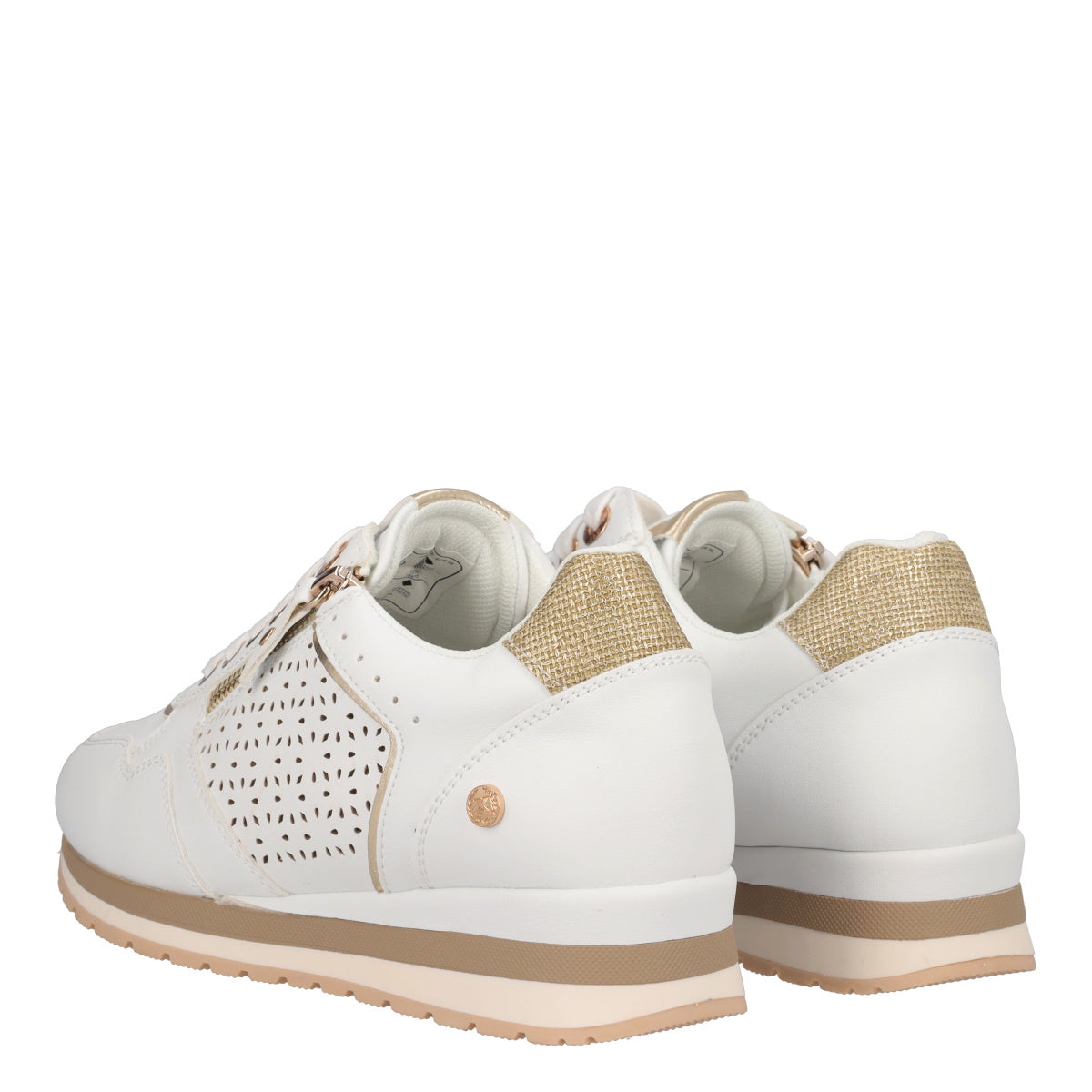 Sneakers Donna Bianche e Oro