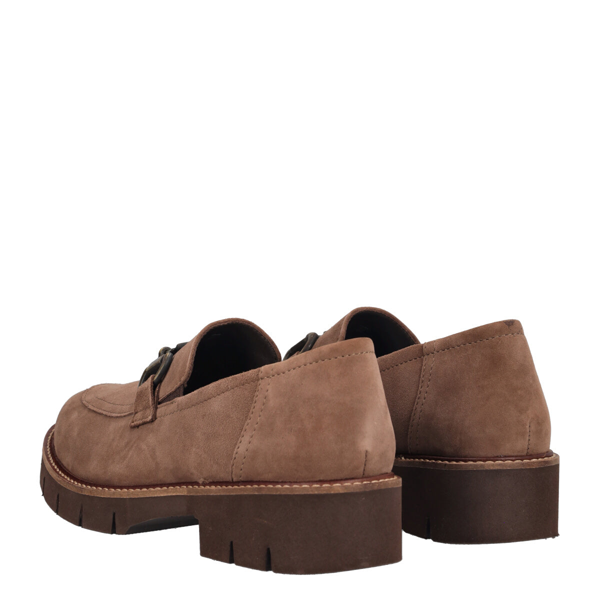 Mocassini Donna Taupe in Pelle