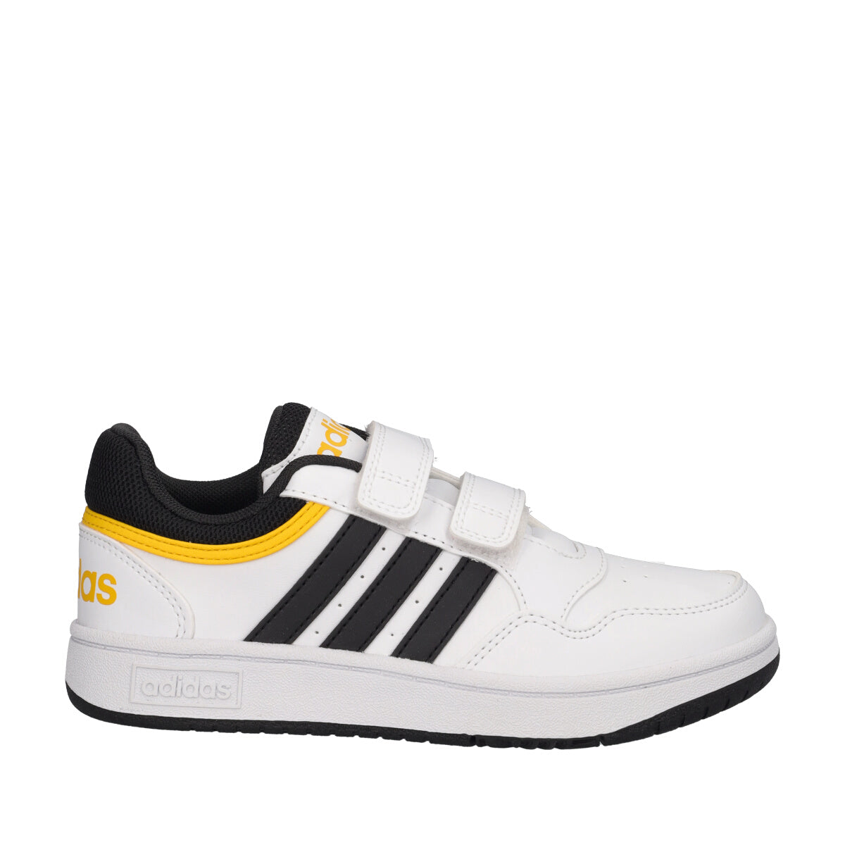 HOOPS 3.0 CF Sneakers Bambino Bianche, Nere e Gialle