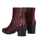 Stivaletti Donna Bordeaux in Pelle