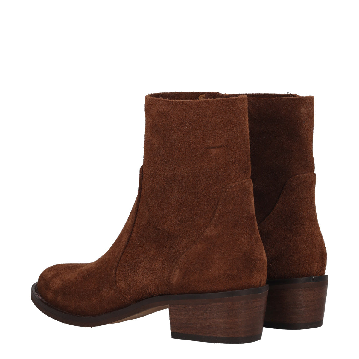 Stivalettii Donna Marroni in Pelle