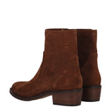 Stivalettii Donna Marroni in Pelle