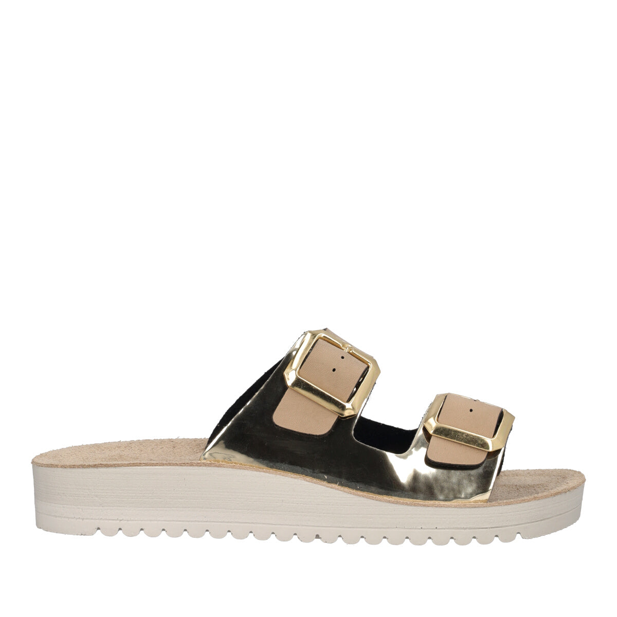 Ciabatte Donna Beige e Platino